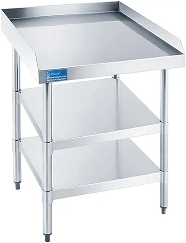 Commercial Kitchen Backsplash - Gewerblicher Arbeitstisch mit Rückwand, Seitenabtrennungen und