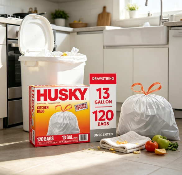 Commercial Kitchen Garbage Disposal - 13 Gallonen Hohe Küchen-Müllbeutel mit Kordelzug,