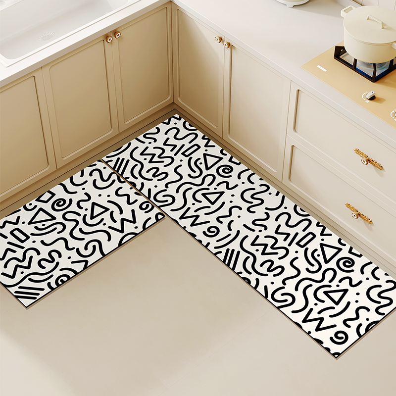 Commercial Kitchen Mats Anti Fatigue - Küchenteppich, langer Teppich, PVC-Leder, wasserdicht, Bodenmatte,