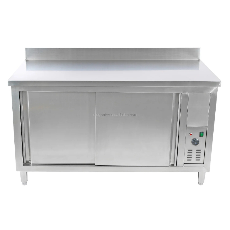 Commercial Kitchen Backsplash - Kommerzielle elektrische Thermowerkbank aus Edelstahl für