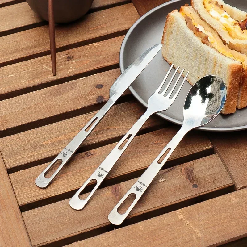 Commercial Kitchen Knife Set - Hwzbben Titan Gabel Löffel Messer Set
