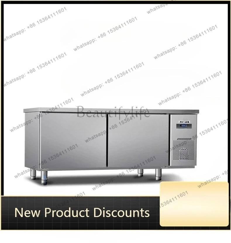 Commercial Kitchen Youtube - Gewerblicher Operationstisch-Kühlschrank mit Vollkupferrohr, Dual-Temperatur-Küchen-Edelstahl-Gefrierschrank