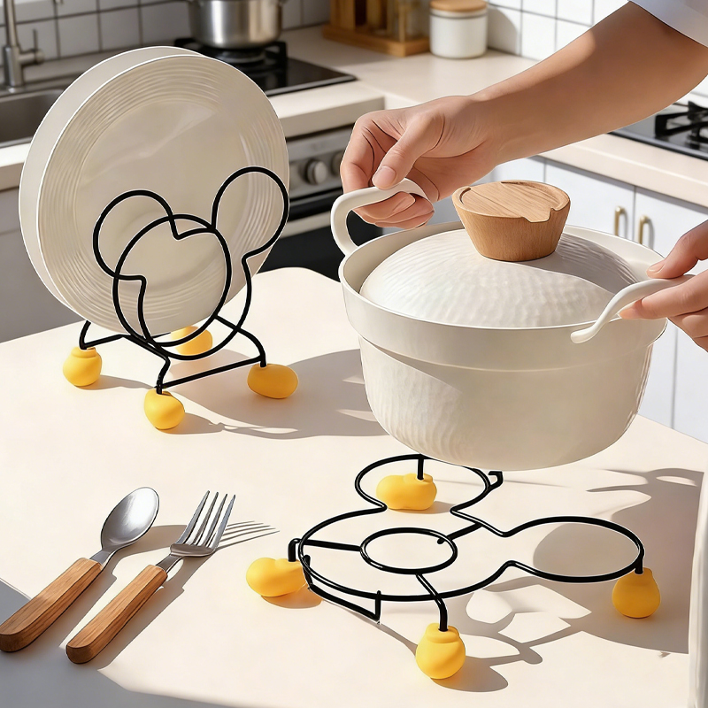 Commercial Kitchen Warmer - 1 Stück Küchenherd-Isoliergestell, Mickey Küchen-Aufbewahrungsregal, Schüsselregal,