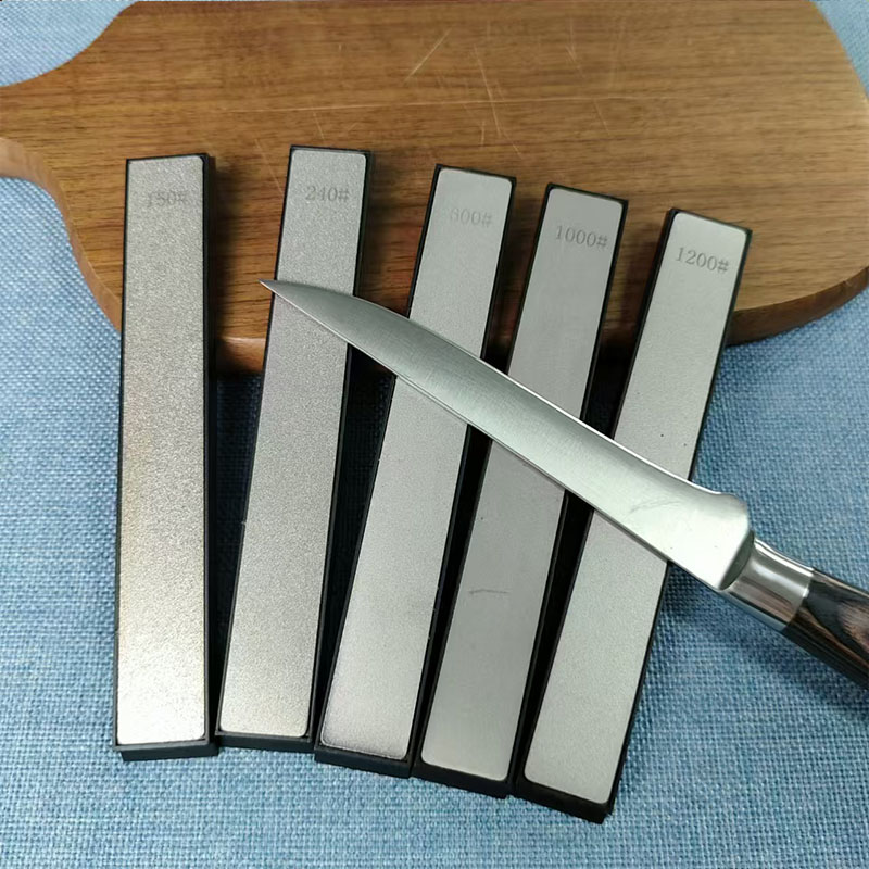 Commercial Kitchen Knife Set - 4-teiliges Diamant-Schleifstein-Set mit Mehrfachkörnung, Messer- und
