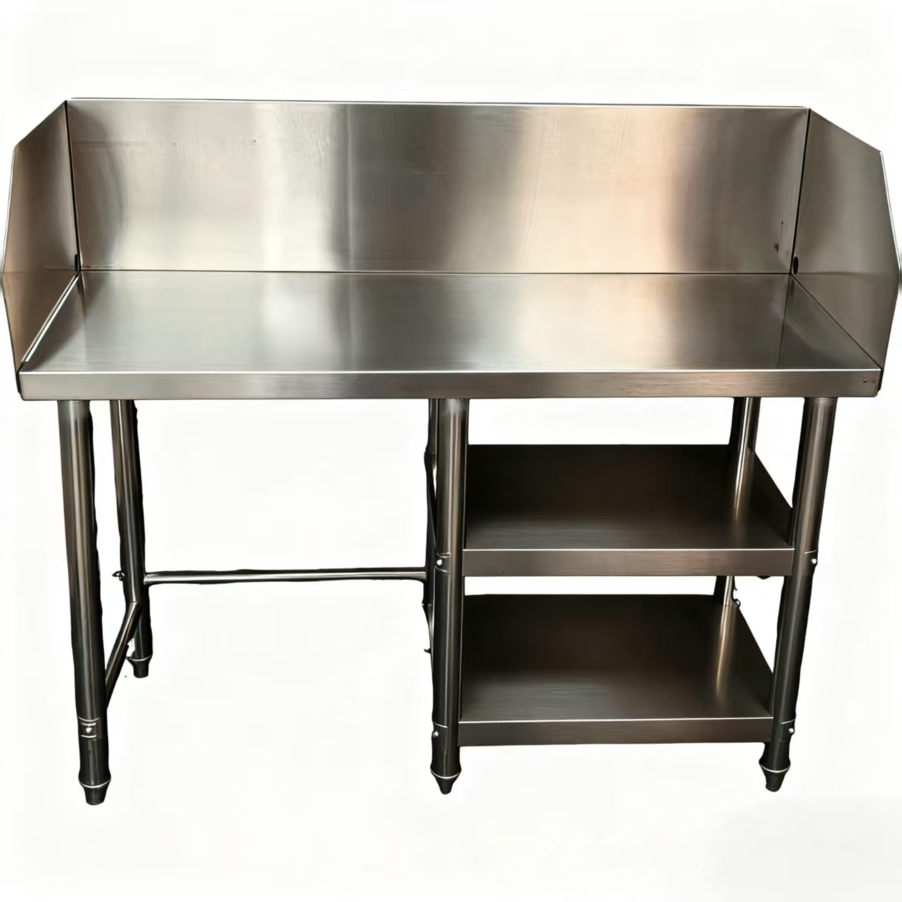 Commercial Kitchen Backsplash - kz-Kommerzielle Küchenarbeitsplatte aus Edelstahl mit Rückwand