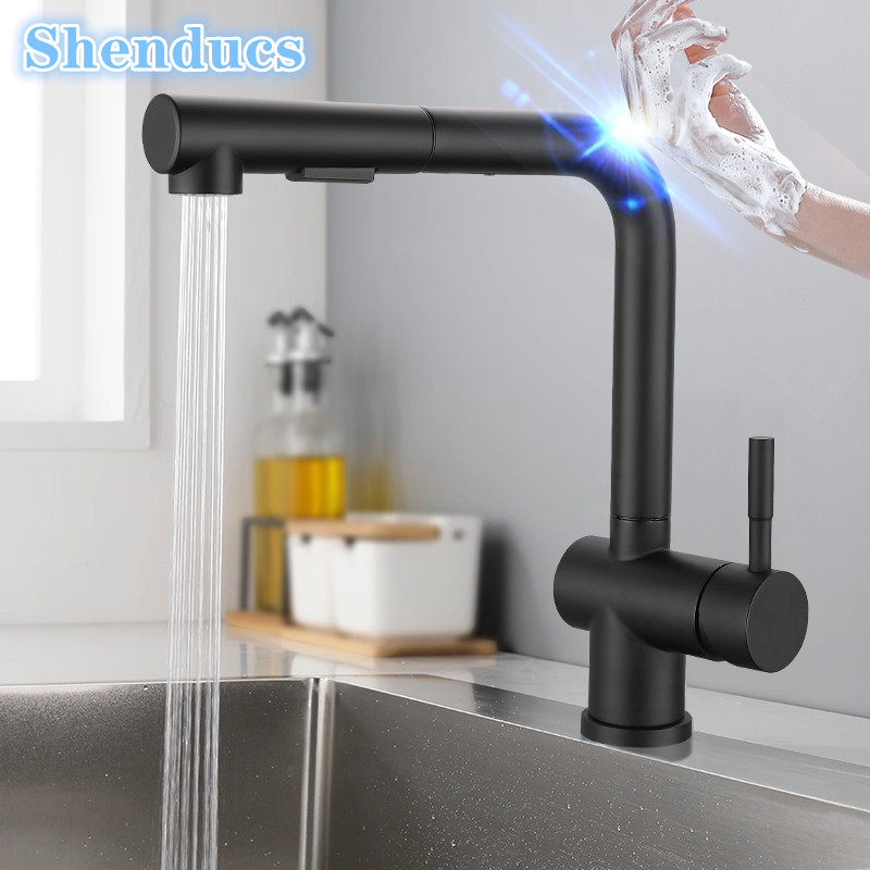 Commercial Kitchen Mixer Tap - Hot Cold Touch auf Küchenarmaturen Edelstahl