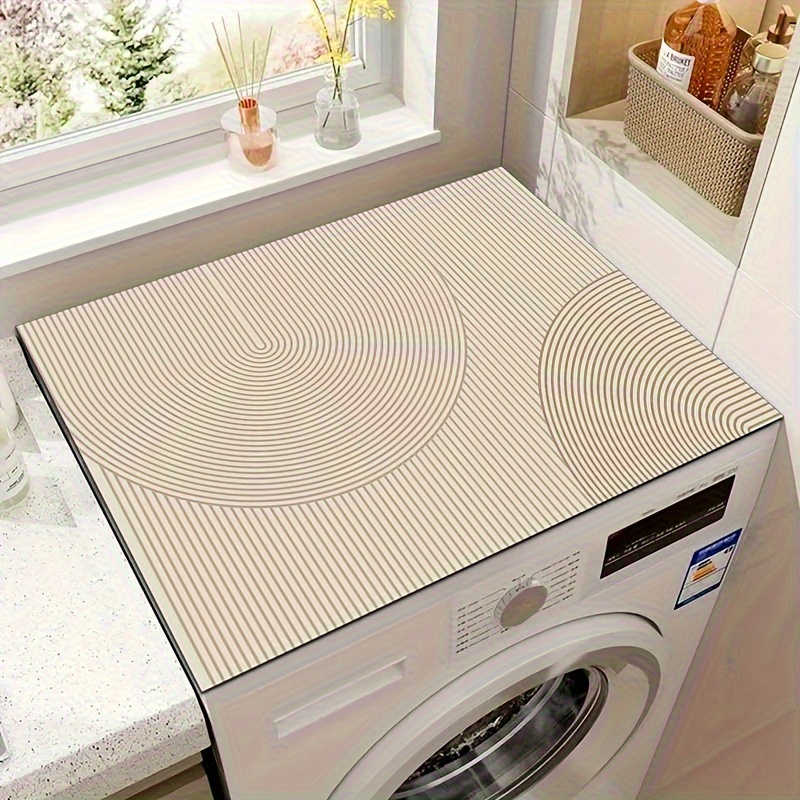 Commercial Kitchen Mats - VIKAMA Minimalistische Waschmaschinen-Abdeckmatte Wasserabsorbierende Rutschfeste Arbeitsplatten-Schutzmatte