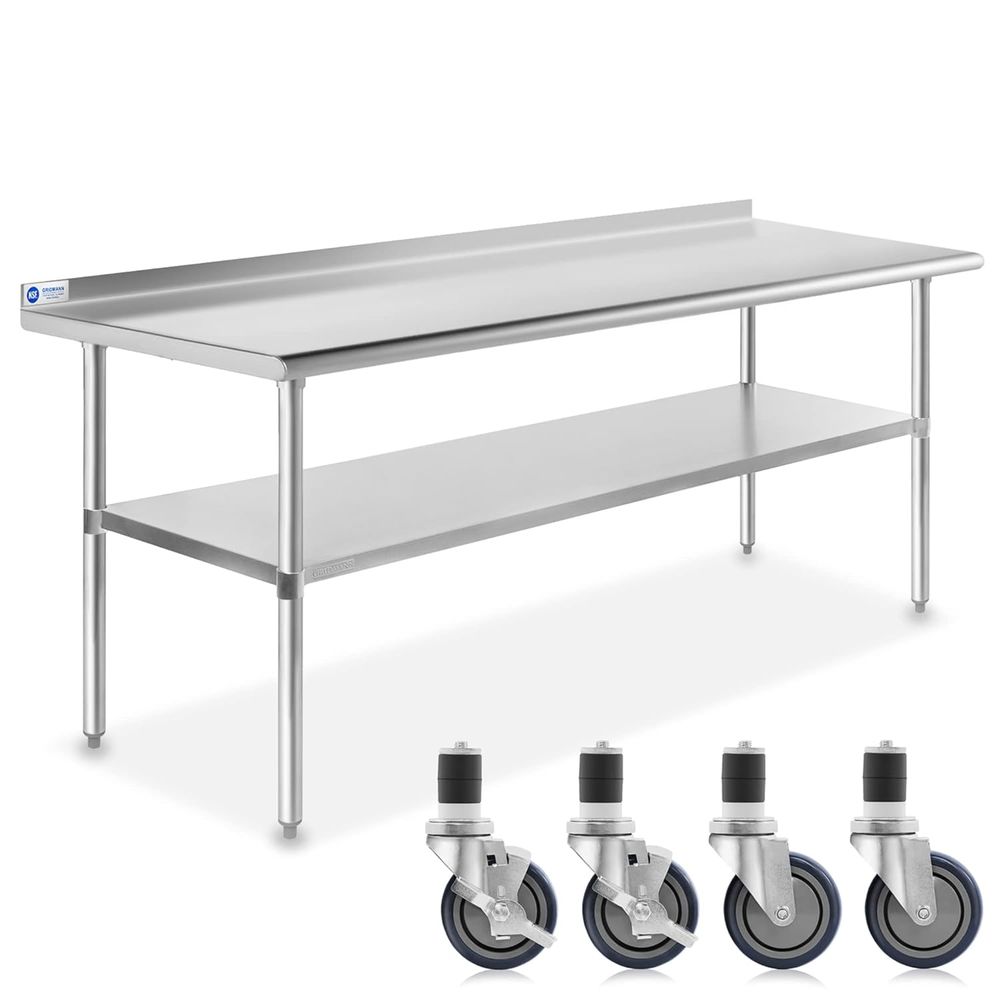 Commercial Kitchen Backsplash - Edelstahltisch 72 Zoll x 30 Zoll,