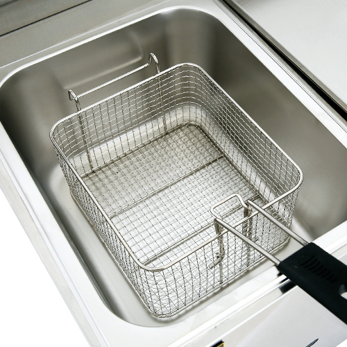 Commercial Kitchen Youtube - Gewerbliche Freistehende Gas-Kreuzrohr-Fritteuse mit 1 Tank
