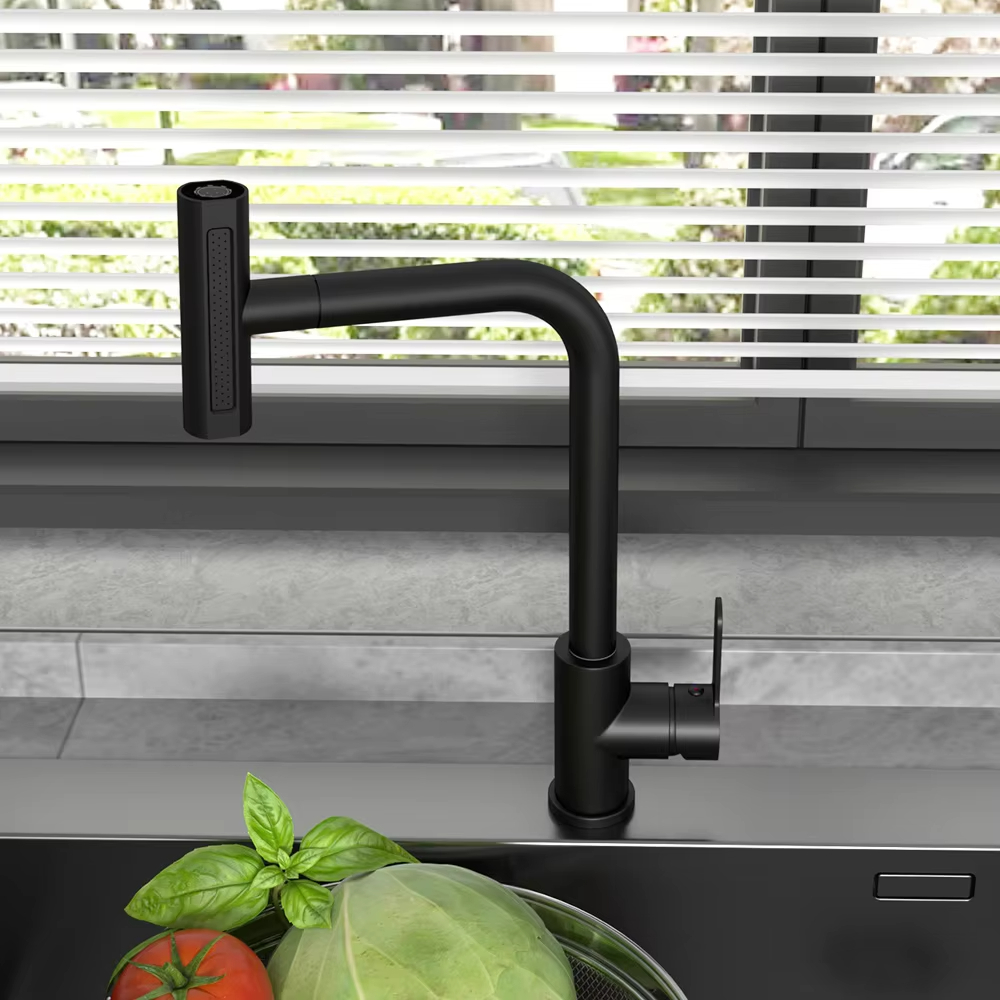 Schwarzer ausziehbarer Küchens – Commercial Kitchen Mixer Tap Bewertung und Preis