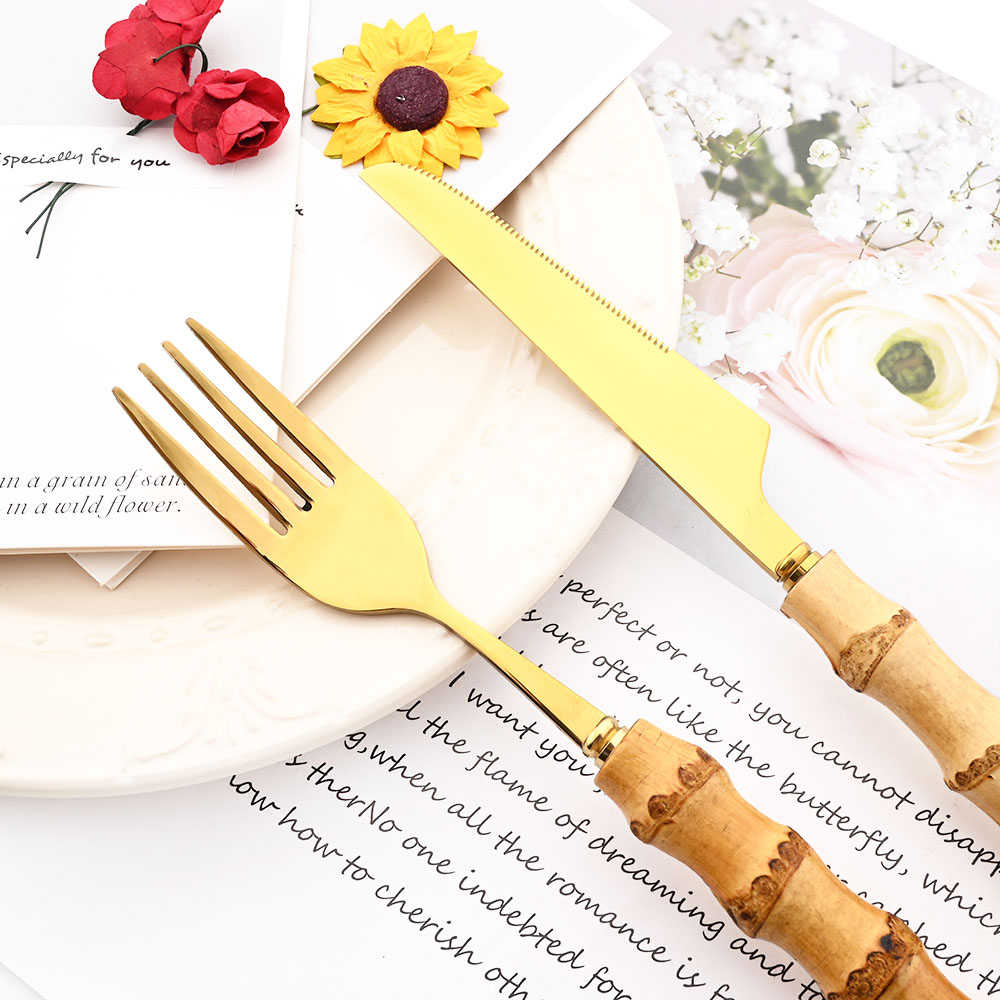 Drmfiy Gold Ess gabel Besteck  – Commercial Kitchen Knife Set Bewertung und Preis