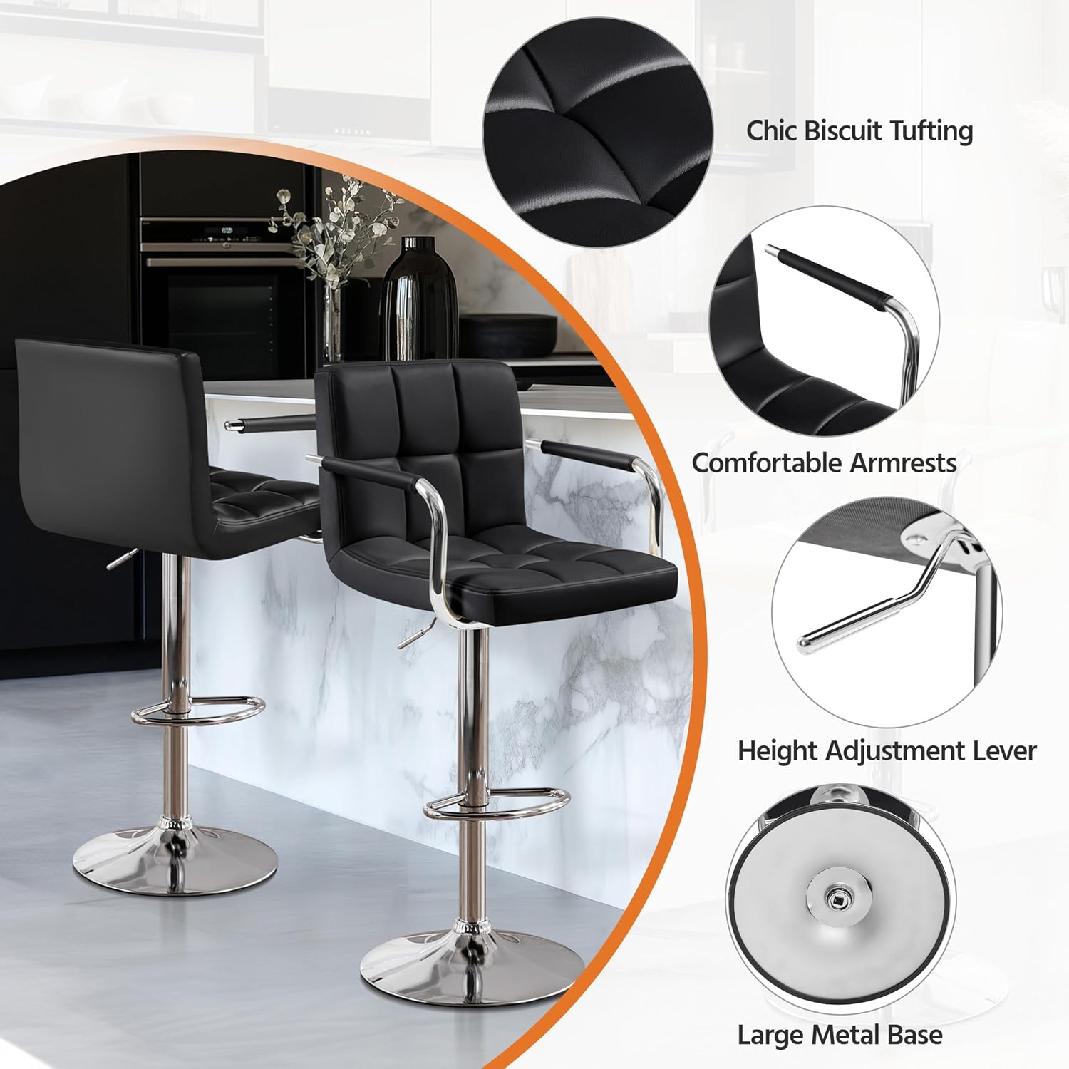 Barhocker-Set, 2 Stück, höhenv – Commercial Kitchen Counter Bewertung und Preis