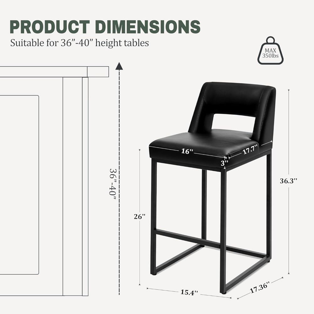 Neue schwarze Barhocker in The – Commercial Kitchen Counter Bewertung und Preis