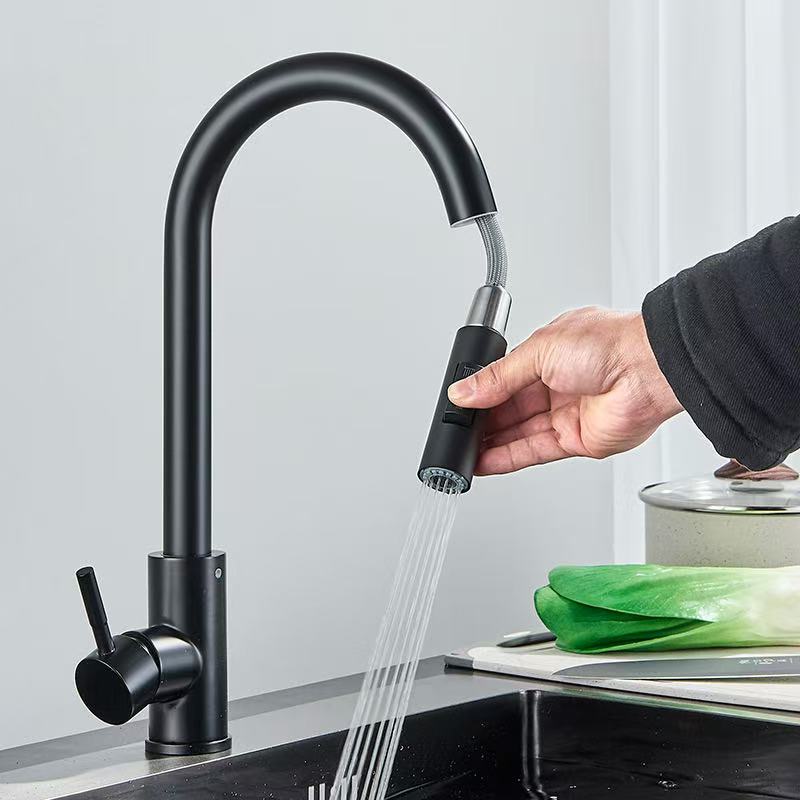 Schwarz-Silberner Küchenhahn,  – Commercial Kitchen Mixer Tap Bewertung und Preis