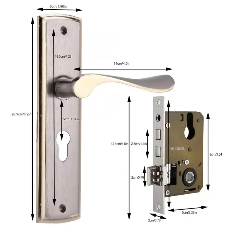 Gold Türgriff Schloss Silent H – Commercial Kitchen Door Bewertung und Preis