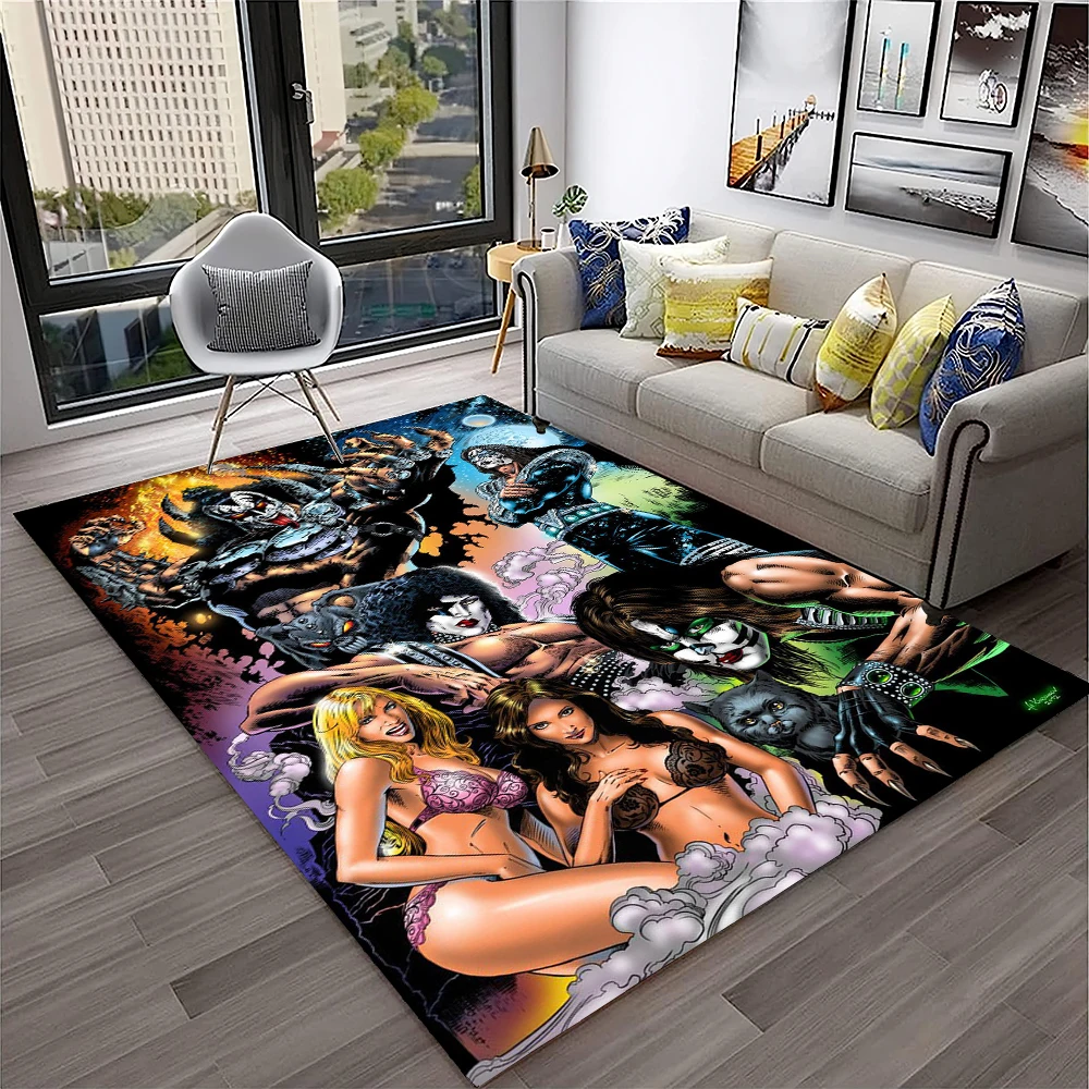 Retro KISS Rock Band Teppich f – Commercial Kitchen Mats Bewertung und Preis