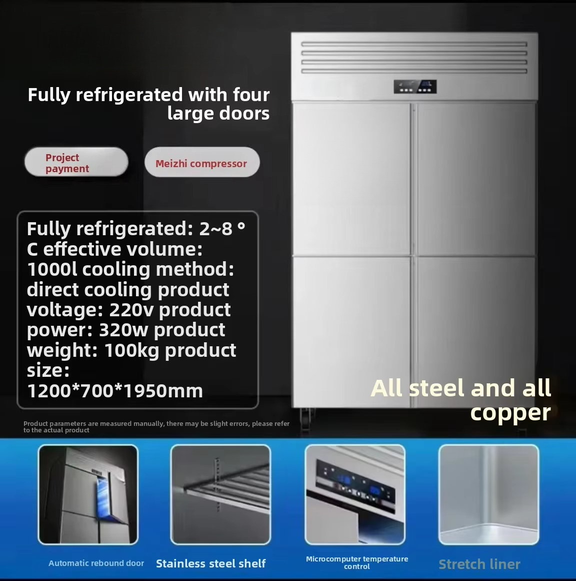 Gewerblicher 4-Türiger Gefrier – Commercial Kitchen Door Bewertung und Preis