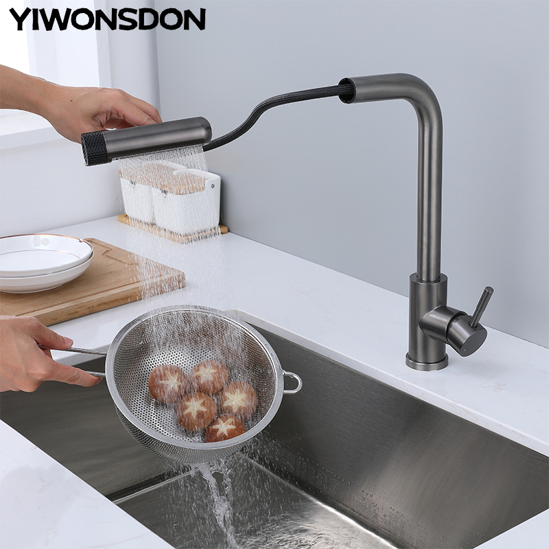 6-Modus Graue Küchenarmaturen  – Commercial Kitchen Mixer Tap Bewertung und Preis