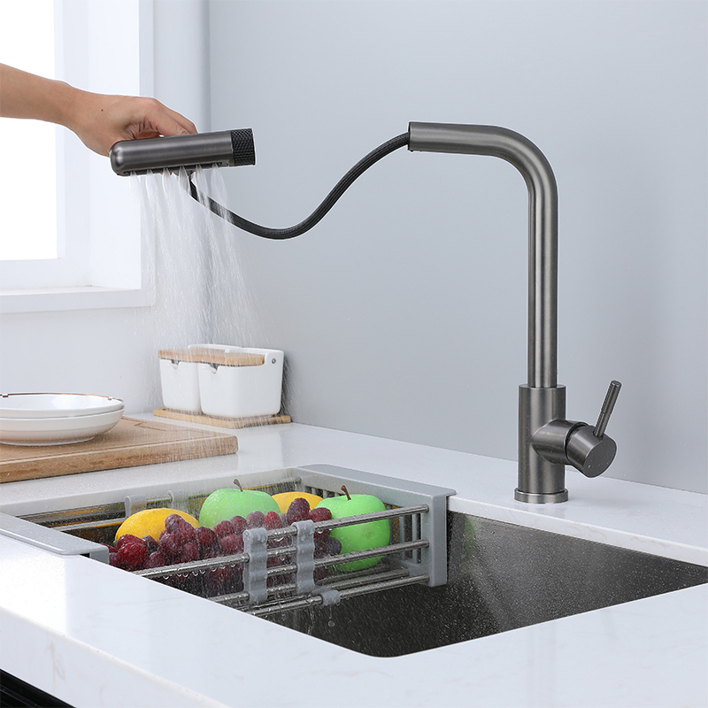 6-Modus Graue Küchenarmaturen  – Commercial Kitchen Mixer Tap Bewertung und Preis