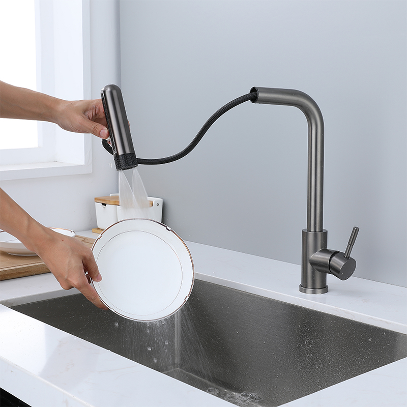 6-Modus Graue Küchenarmaturen  – Commercial Kitchen Mixer Tap Bewertung und Preis