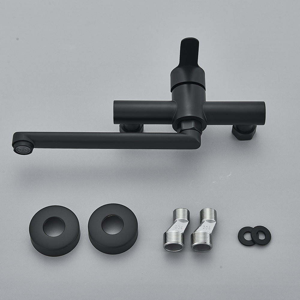Schwarzer Wand-Küchenarmatur,  – Commercial Kitchen Mixer Tap Bewertung und Preis