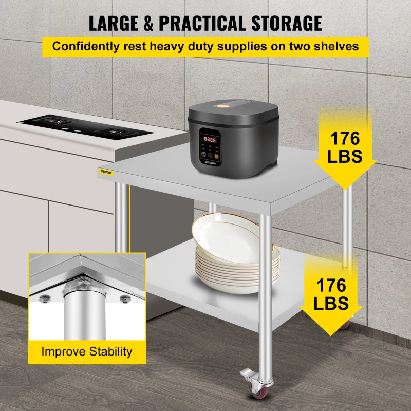 Edelstahl-Küchen-Arbeitstisch  – Commercial Kitchen Backsplash Bewertung und Preis
