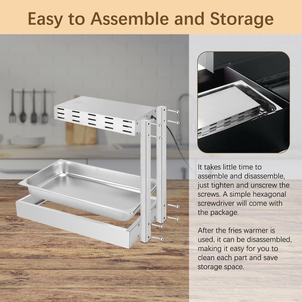 Pommes-Frites-Wärmer, kommerzi – Commercial Kitchen Warmer Bewertung und Preis