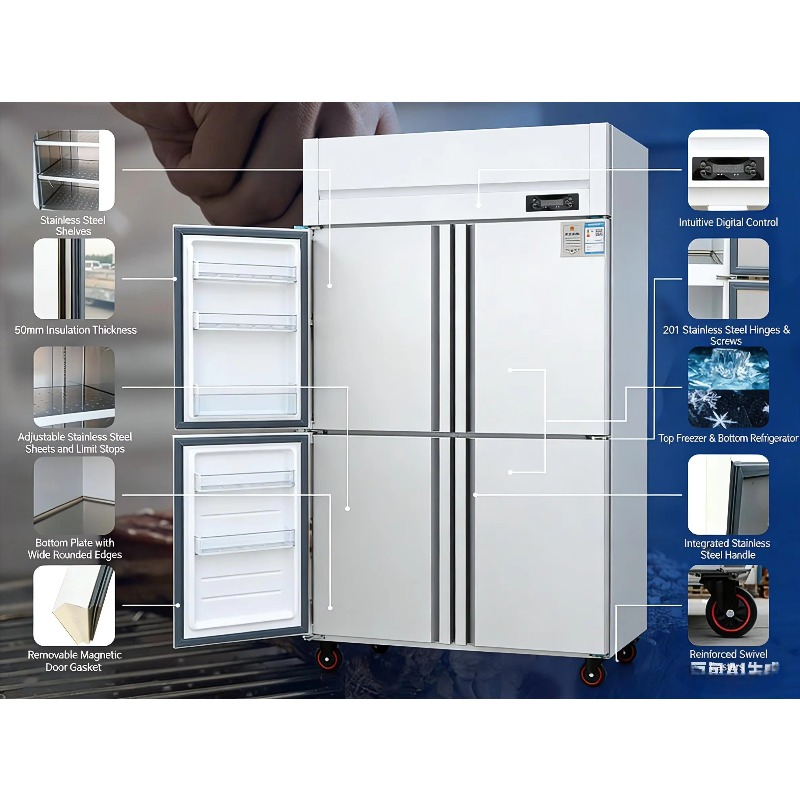 Gewerblicher Edelstahl-Gefrier – Commercial Kitchen Door Bewertung und Preis