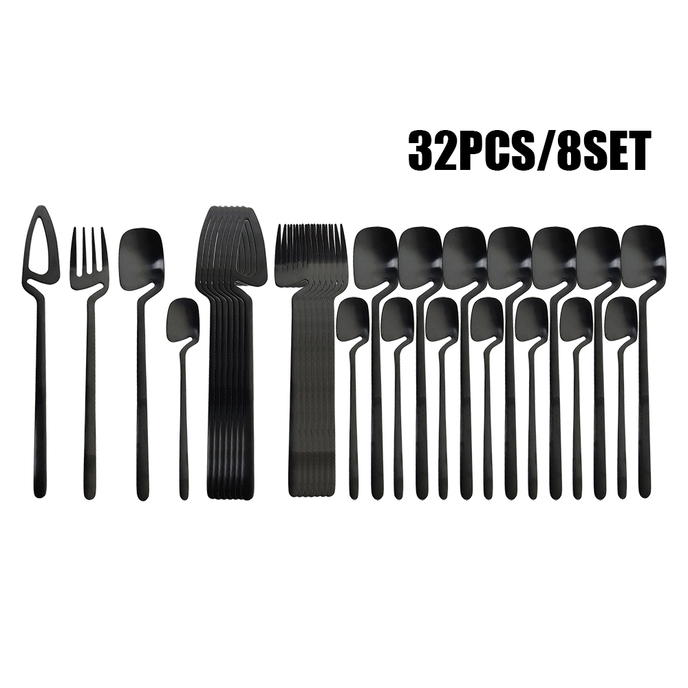 32 stücke Schwarz Matte Bestec – Commercial Kitchen Knife Set Bewertung und Preis
